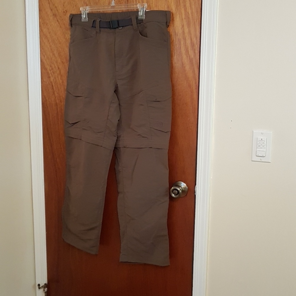 TNF Nylon Hiking Pants, Zip-off Shorts NWT